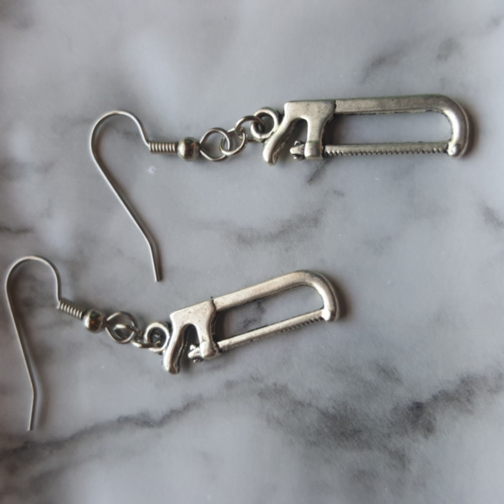 Hacksaw Tool Earrings